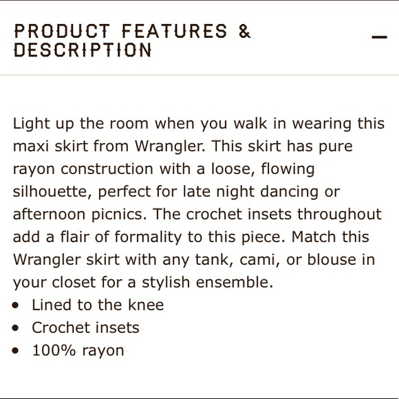 NWT Urban outfitters Wrangler western midi skirt - Picture 7 of 7